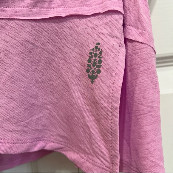 FP Movement Ruched Sleeveless Mini Dress Built-In Shorts Pink Size Large - Picture 6 of 13